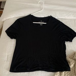 american eagle soft and sexy black tee